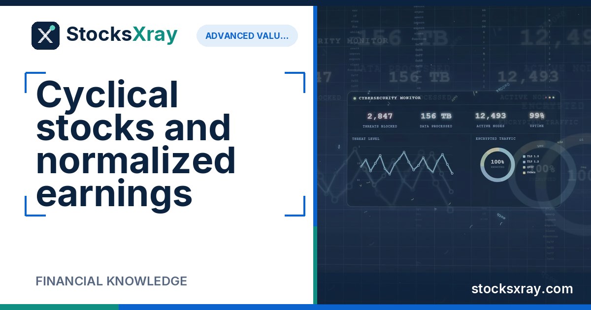 Cyclical stocks and normalized earnings