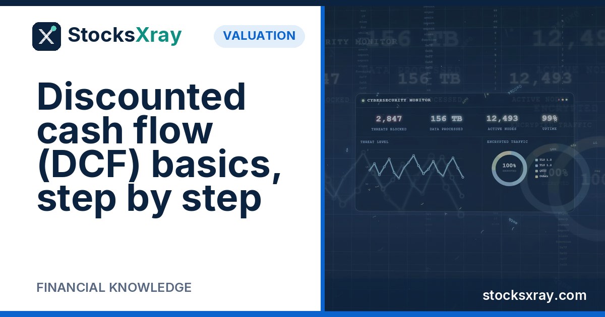 Discounted cash flow (DCF) basics, step by step