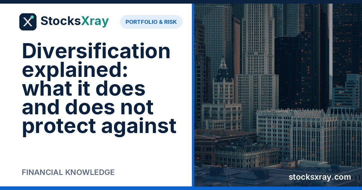 Diversification explained: what it does and does not protect against