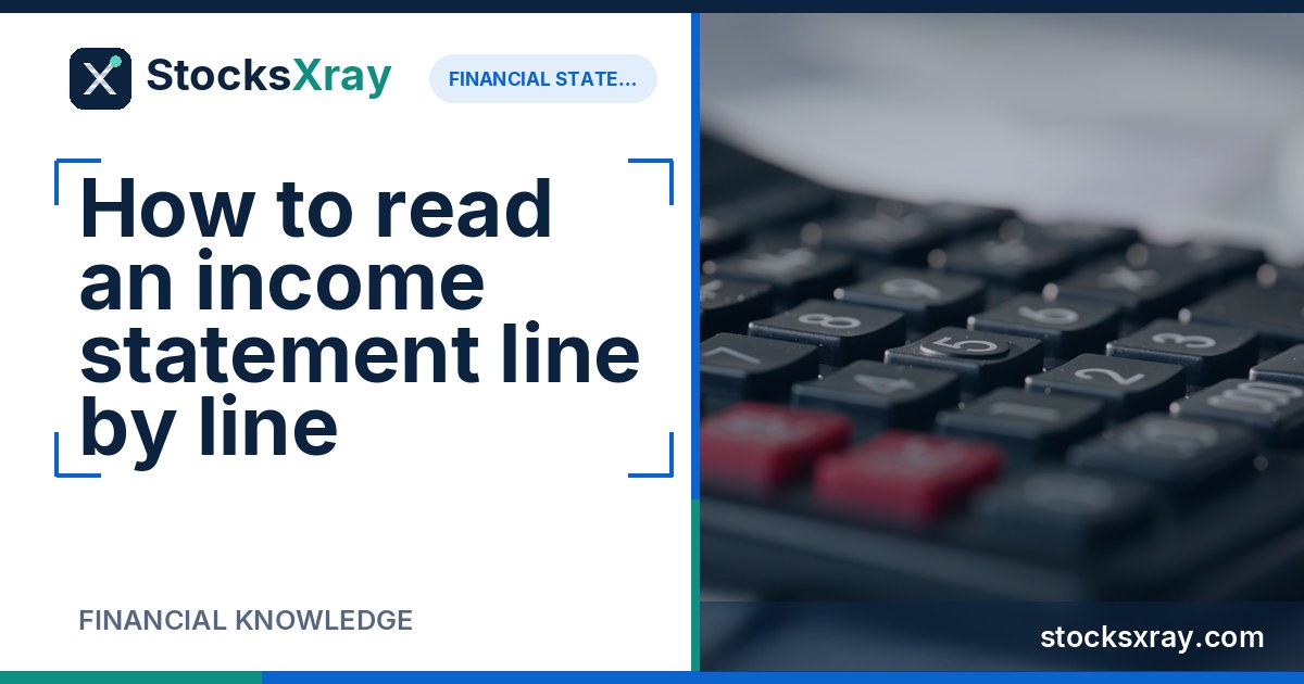 How to read an income statement line by line