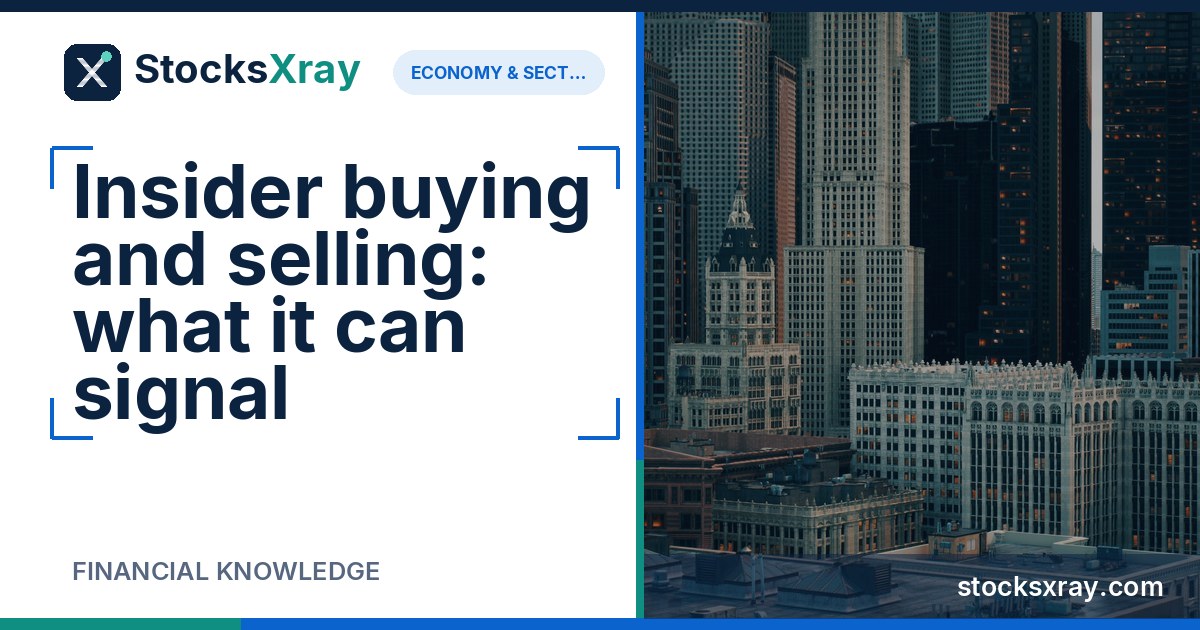Insider buying and selling: what it can signal