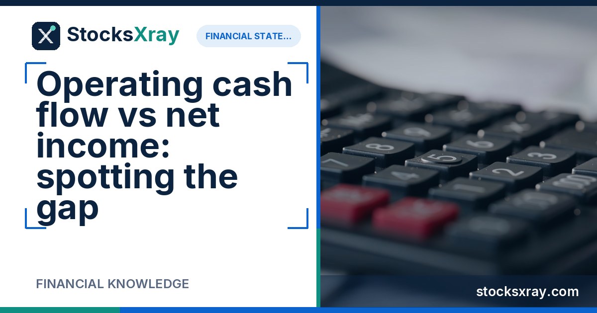 Operating cash flow vs net income: spotting the gap