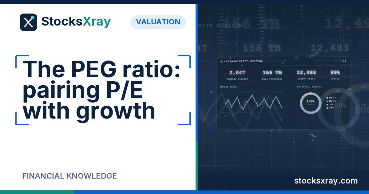 The PEG ratio: pairing P/E with growth