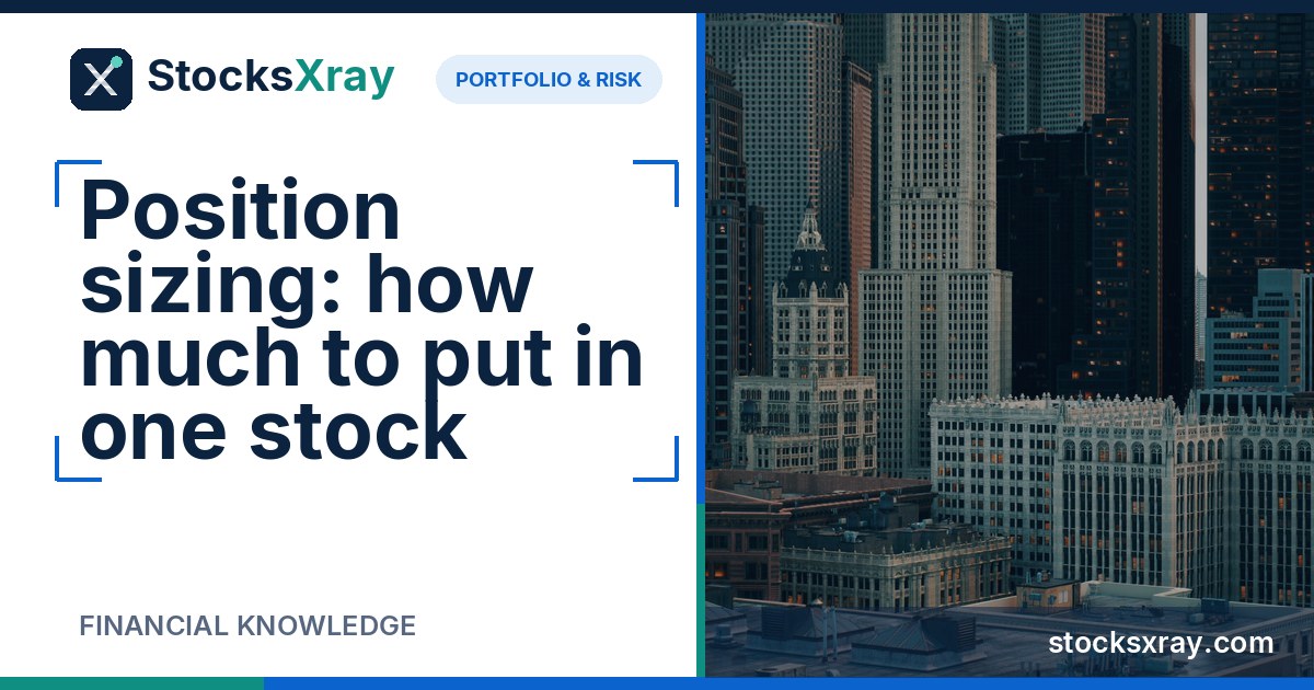 Position sizing: how much to put in one stock