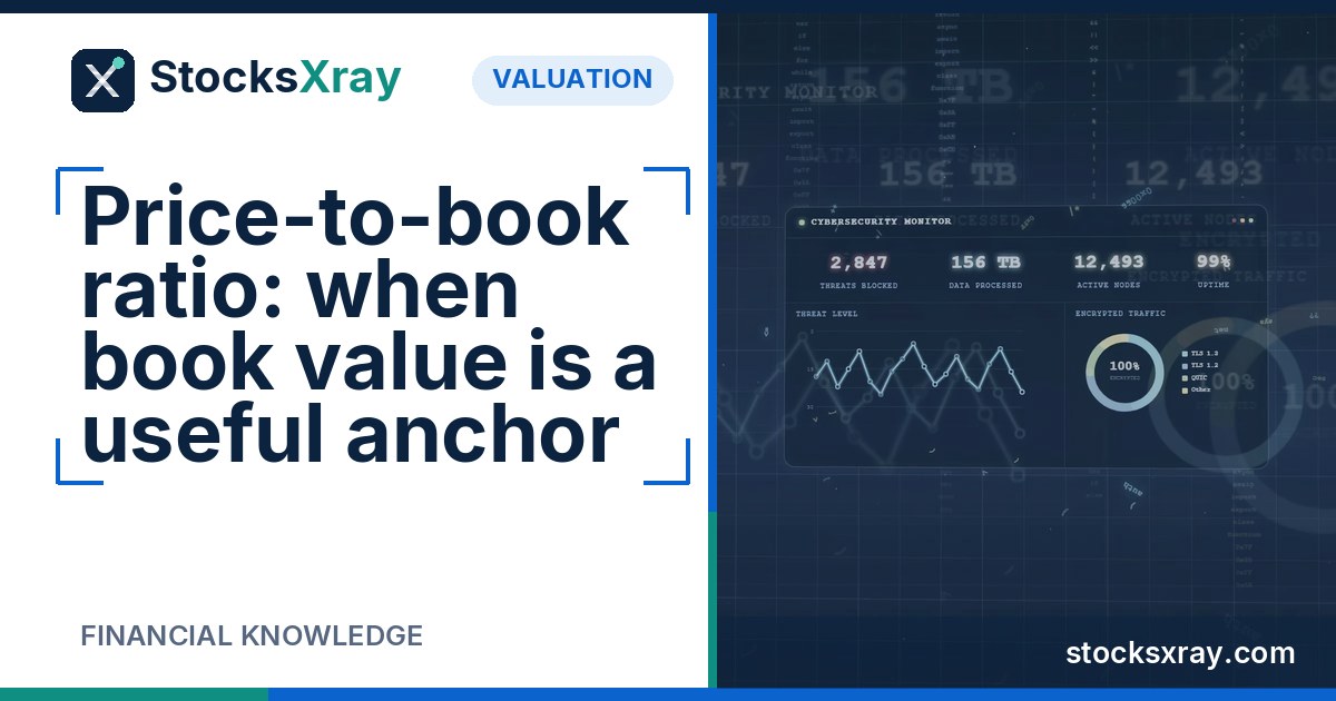 Price-to-book ratio: when book value is a useful anchor
