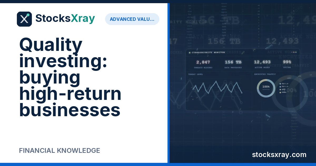 Quality investing: buying high-return businesses