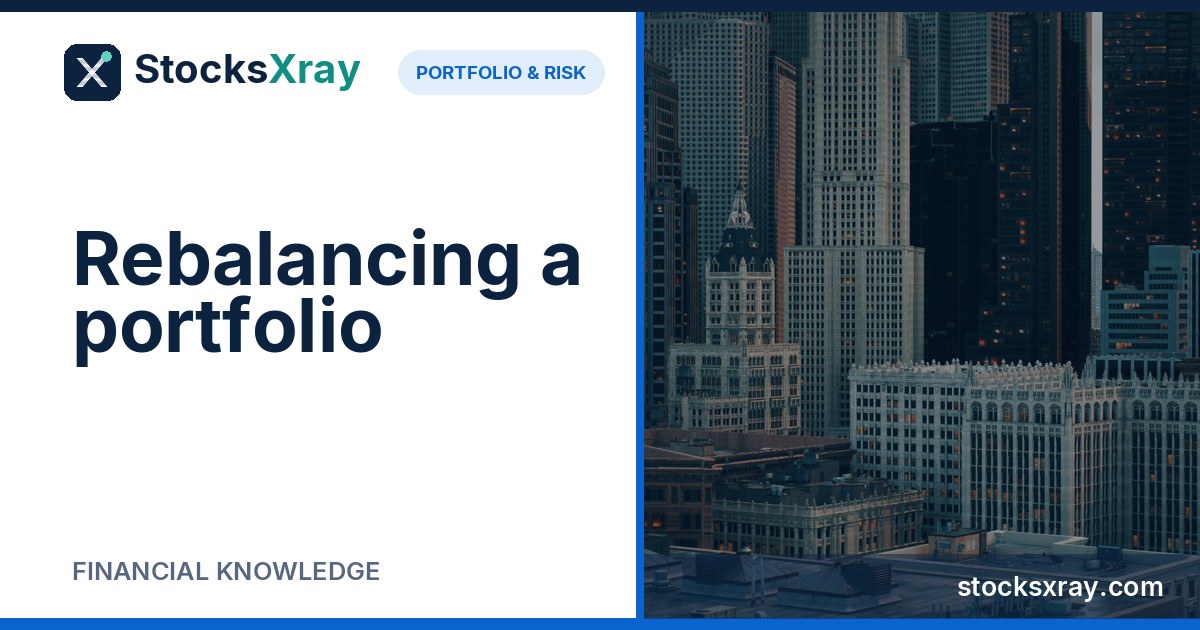 Rebalancing a portfolio