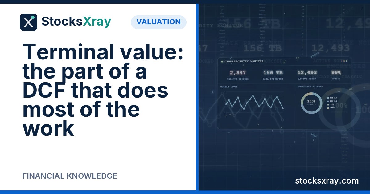 Terminal value: the part of a DCF that does most of the work