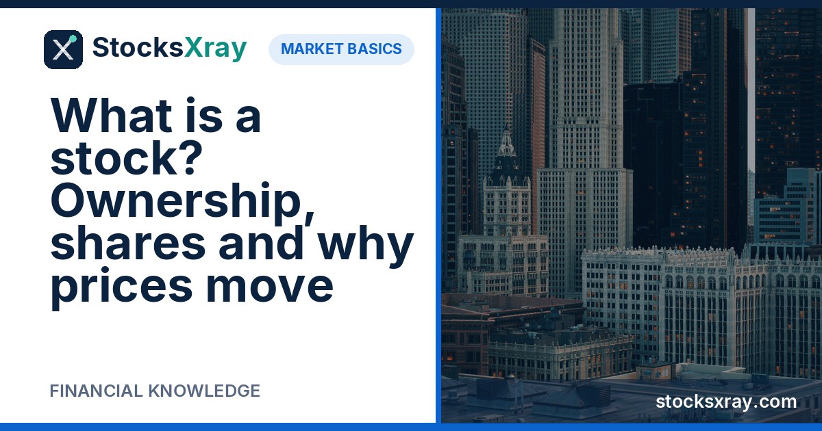 What is a stock? Ownership, shares and why prices move