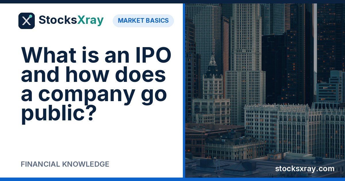 What is an IPO and how does a company go public?