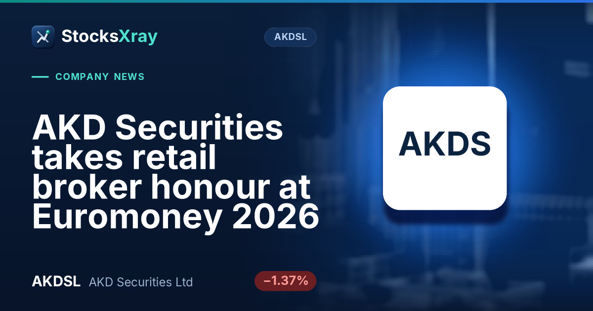 AKD Securities takes retail broker honour at Euromoney 2026