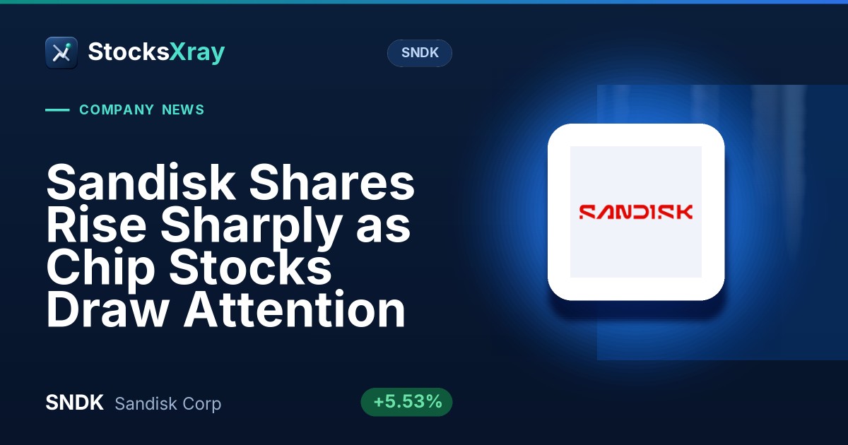 Sandisk Shares Rise Sharply as Chip Stocks Draw Attention