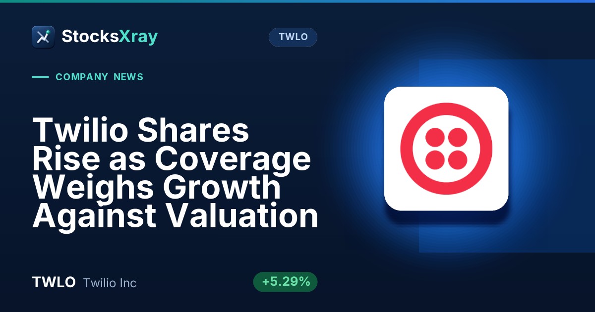 Twilio Shares Rise as Coverage Weighs Growth Against Valuation